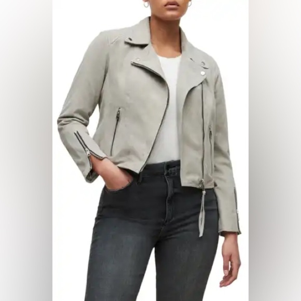 ALLSAINTS Dalby Suede Moto Jacket